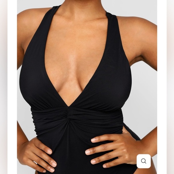 SHAPELLX Smart Sculpt Ruched Twist-Front Shaping Swimsuit - Picture 4 of 8